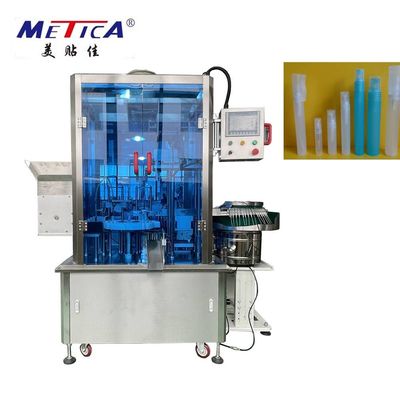 220V 50Hz 2kW automatyczna maszyna do napełniania i pokrywania wstrzykiwaczem z 1500-2000BPH i objętością napełniania 5-50ml